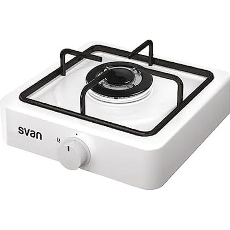 Fornello a gas svan svhs01w portatile 1 bruciatore smalto