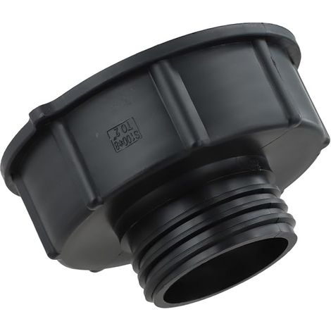 Adaptador de plástico para tanques IBC de 100 mm a 60 mm, reductor S100/S60 para conector de contenedores de toneladas, fácil de instalar (rosca gruesa). (1/5)