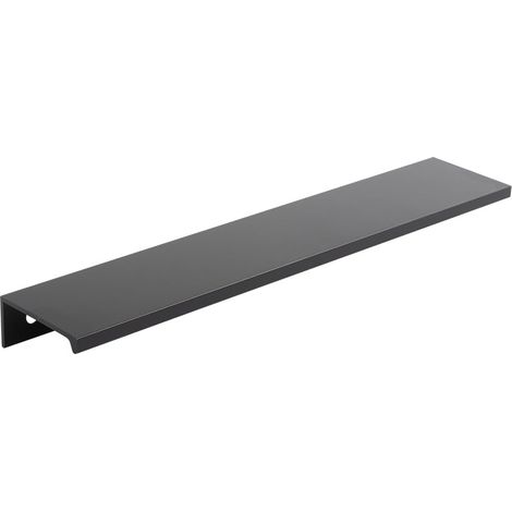 Poignée de meuble 52 mm profil Lucata poignée aluminium tiroir armoire porte meuble quincaillerie placard cuisine chambre, noir mat (1/4)