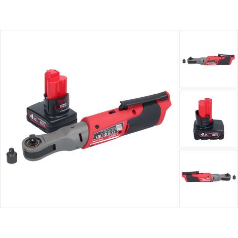 Milwaukee M12 FIR38-401 Llave de carraca a batería 12 V 75 Nm 3/8" 1/4" + 1 batería de 4,0 Ah - sin cargador (1/5)