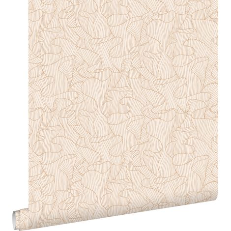 papier peint corail sable beige et terracotta claire - ESTAhome (1/5)