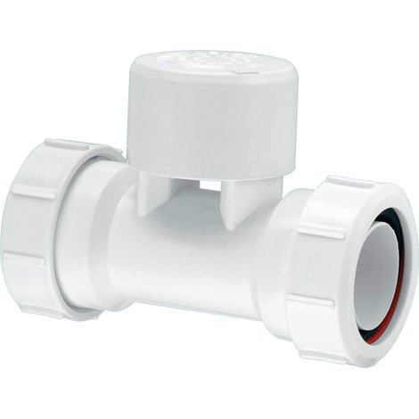 McAlpine VP3 Ventapipe 25 Air Admittance Valve with integral 1.5" Multifit Tee (1/4)