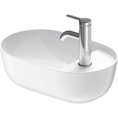 Lavabo da appoggio LUV senza troppopieno B 420x270mm 1 foro bianco sd-ma (1/2)