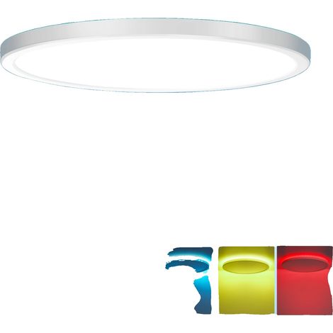 Lámpara de techo regulable, con cambio de color, 4 unidades, 30 cm, luz neutra, blanca. (1/5)