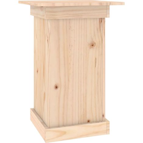Soporte para flores mueble para plantas 40 x 40 x 60 cm madera maciza de pino marrón 020045202