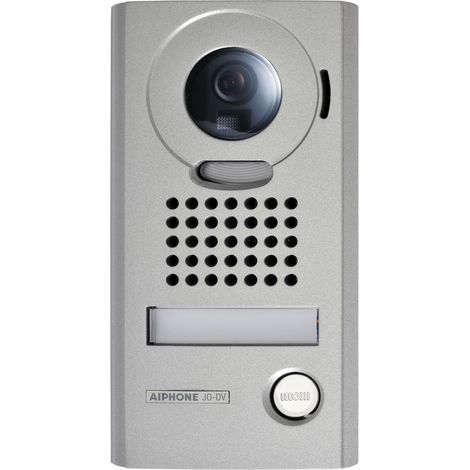 Aiphone – Platine de rue interphone JODV avec caméra intégrée – IP54 – Éclairage LED – Fixation en saillie – Compatible avec kits JO et JO Wi-Fi — vue 2