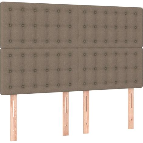 Maison Exclusive - Cabecero de cama color topo 144x5x118/128 cm T (1/5)