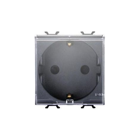 PRESA 2M 2P+T 16A ST.TED. CON COPERCHIO GEWISS GW12242