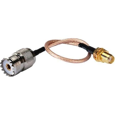 Adaptateur de câble d'antenne portable pour antennes UHF fixes et mobiles - SMA femelle vers UHF SO-239 femelle C-FFY (1/4)