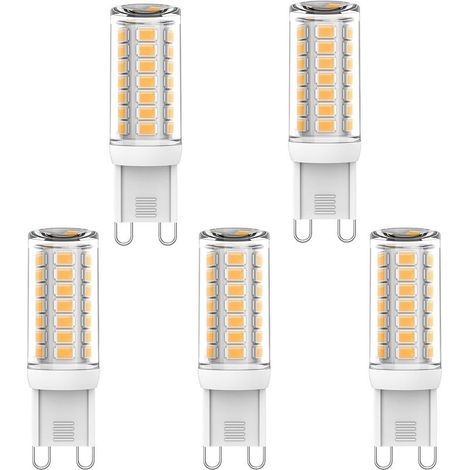 5 pcs ampoules LED G9 – 3W – 230V – 320 lm – Blanc chaud 3000K – Ampoules LED longue durée (1/5)