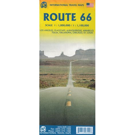 USA: Route 66. Straßen- und Touristenkarte. itmb (1/5)