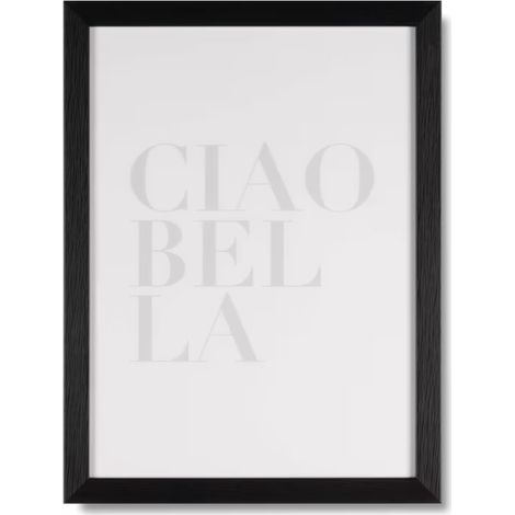 ORION91 Cuadro Decorativo Marco Negro Ciao Bella 40 x 30 cm - SpazioLuzio