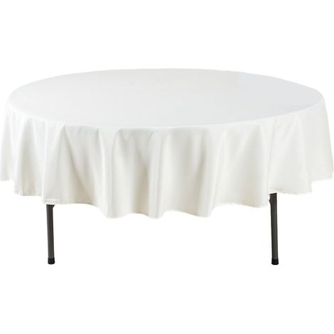Tablecloth Ronde - Polyester Imperméable - Anti-taches Et Anti-rides - Pour Tables À Manger Cuisine Extérieur - 1 Pièce (1/5)