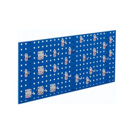 Kappes ®RasterPlan Einsteigerset 8 1x Lochplatte 1000x450mm 1x Werkzeughaltersortiment 25-teilig Enzianblau RAL 5010 (1/4)