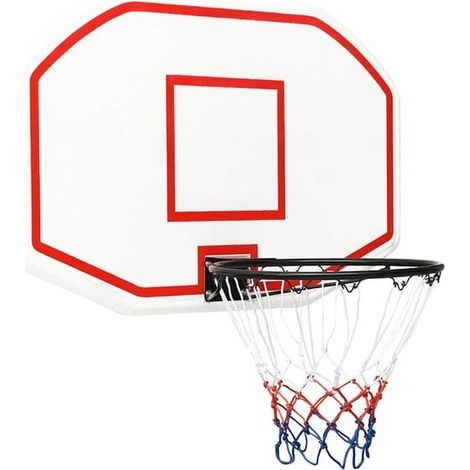 Panneau de basket-ball blanc, 109 x 71 x 3 cm, polyéthylène (1/5)