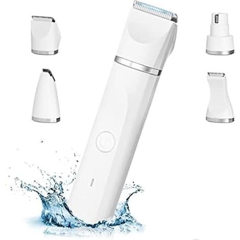 SABIR-Tondeuse professionnelle 4 en 1 pour chiens, silencieuse, étanche IPX7, pour chats et autres animaux de compagnie (1/4)