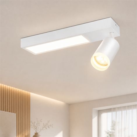 GBLY Deckenlampe LED Deckenleuchte Weiß - Deckenstrahler GU10 Flurlampe 3000k Deckenspot 10W Modern Wandleuchte Innen für Küche Schlafzimmer Flur