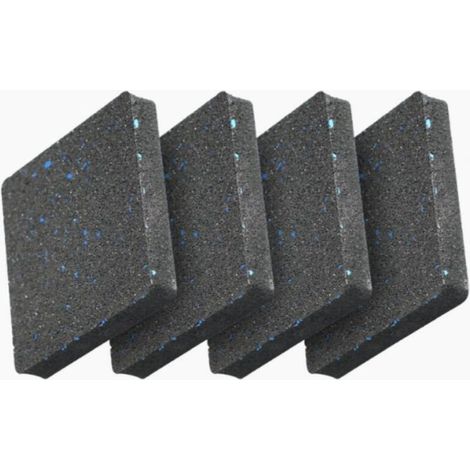 Stück 10 x 10 x 1,5 cm große Waschmaschinen-Unterlegscheiben aus Gummi, Antivibrationsdämpfer, sicherer Halt für Möbel und Schränke