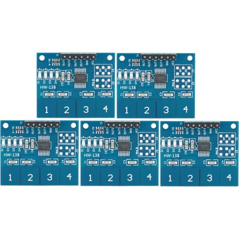 TTP224 kapazitives Touchmodul – 4 Kanäle, 5er-Packung (1/5)
