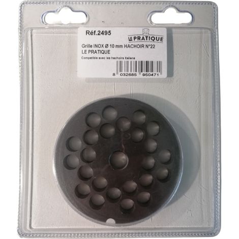 Rejilla de acero inoxidable ø 10 mm universal picadora n°22 - La Práctica