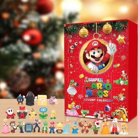 Coocheer – Calendrier de l'Avent 2024 – 24 fenêtres surprises – Figurines en résine et objets thématiques – Pour Halloween et Noël (1/3)