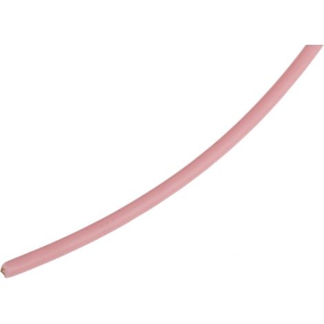 Fil de câblage à gaine PTFE RS PRO, 0,6 mm², 20 AWG, 200°C max, PTFE Rose, 100m ( Prix pour Bobine de 100 Mètres ) (1/2)