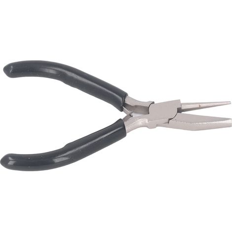 Pince à boucler les fils de 12,7 cm (5 pouces), pince à bec rond semi-concave, outil de bobinage en acier au carbone pour la fabrication de bijoux DIY (1/5)