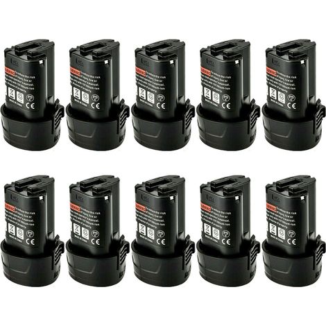 10XBatterie pour Makita BL1013 10.8 V 1500 mAh pour Makita Batterie BL1014 BL1015 194551-4 2 195332-9 194550-6 DF330D LCT203W 194550-6 195332-9 FD01ZW (1/5)