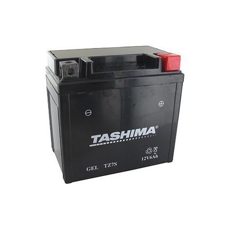Batteria al Piombo sigillata 12V Gel/AGM, 6A. L: 113, P: 70, H: 105mm, + a Destra Per Scooter, Moto, Quad - Batteria da Inserire in Aci