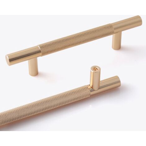 QORVA-10 Pièces Poignee de Meuble Cuisine Dorée 96mm Poignées Meubles avec Vis, pour Bureaux, Tiroirs, Armoires, Placard (1/5)