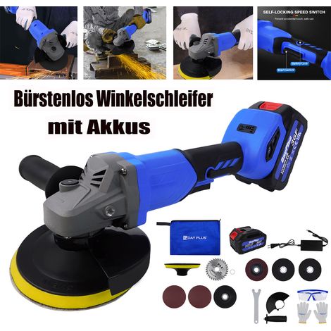 Winkelschleifer Bürstenlos Akku Trennschleifer Schleifmaschine Akku & Ladegerät (1/5)
