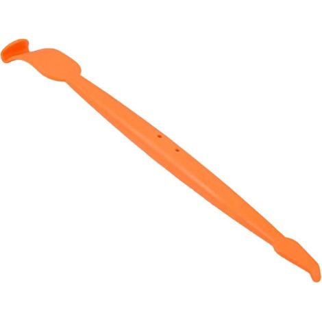 Spatola magnetica per pellicole per auto con manico lungo, kit raschietto per la rimozione di adesivi e bolle, strumento di applicazione e pulizia per adesivi e pellicole colorate, arancione, plastica (1/4)