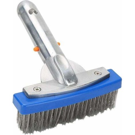 Brosse métallique en acier inoxydable de 12,7 cm (5 pouces) pour éliminer les algues des piscines, des sols et des parois. (1/5)