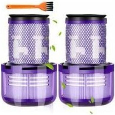 Lot de 2 Filtre Dyson v12, pour Aspirateur Filtre Dyson v12 Slim Absolute, pour Filtre Dyson v12 Accessoireslavable, filtre arrière Dyson v12 Slim pièce de rechange 971517-01 (1/4)