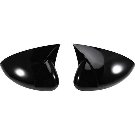 Housse de protection pour rétroviseur intérieur Fiat, noir brillant (1/5)