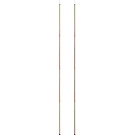 Aste per Parasole a Vela 2 pz 200 cm in Acciaio Zincato