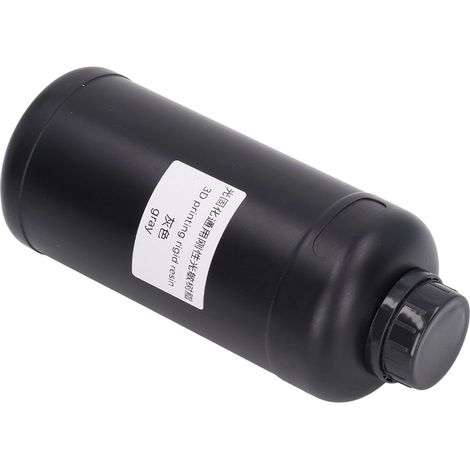Résine photopolymère grise universelle rigide pour imprimante 3D LCD/DLP, matériau photosensible haute précision, teinte gris, usage standard, cartouche 1L, finition lisse, adaptée aux modèles détaill (1/5)