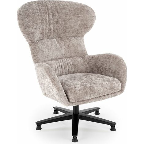 Sillón Houston 1598, Beige, 104x80x83cm, Tapiz, Patas: Metal, 0