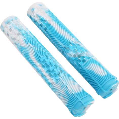 1 Paire Poignées Vélo TPE 17cm Antidérapantes 22,2mm Guidon Standard Bleu Blanc pour Cyclisme (1/5)