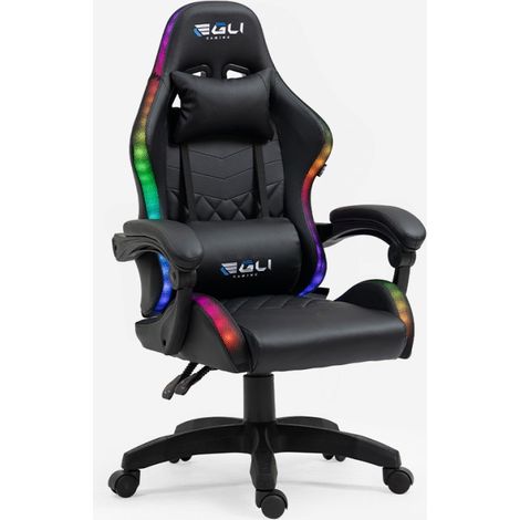 Poltrona sedia gaming ergonomica per bambini LED RGB The Horde junior