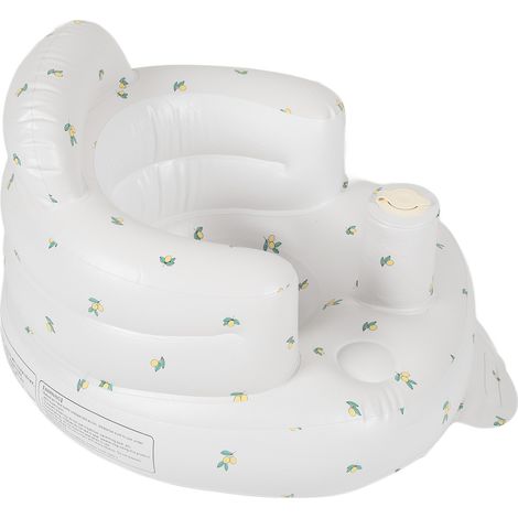 Siège bébé gonflable, réglable, en PVC, avec motifs de dessins animés, support gonflable et base en forme de feuille d'olivier. (1/5)