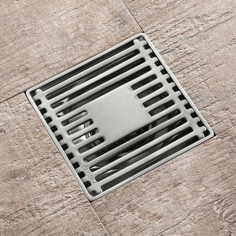 Siphon de sol - Siphon de sol extérieur pour salle de bain - Siphon de sol extérieur pour balcon épaissi anti-blocage, anti-insectes et anti-odeurs 100 mm (1/5)