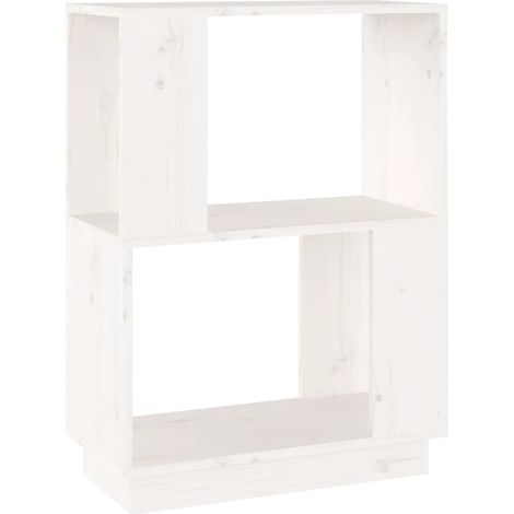 Maison Exclusive - Bücherregal/Raumteiler Weiß 51x25x70 cm Massiv
