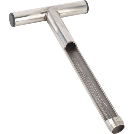 Sonda per campionamento del terreno con impugnatura a T, kit di analisi con asta in acciaio inox, 2 sacchetti per campioni per la cura delle piante, il giardino e l'azienda agricola. (1/5)