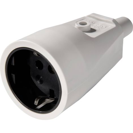 Martin Kaiser 551/gr Fiche électrique femelle avec terre PVC 250 V gris IP20 A743073