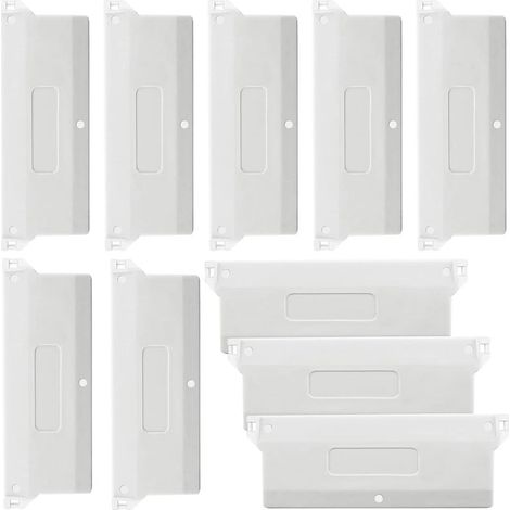Store Californien Plaque de Lestage Poids pour Stores verticaux 10 PCS Poids de Store Vertical Lattes de Stores verticaux 127mm Blanche (1/5)