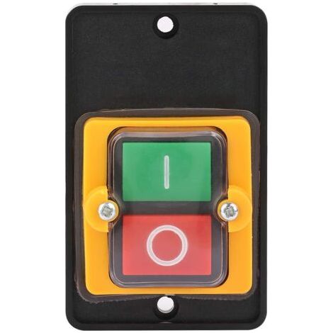 Bouton de Commutateur de Machine de Commutateur de Bouton-Poussoir, ac 220V / 380V 10a, Incorporant Le Bouton Marche/arrêt Imperméable Et antipoussière