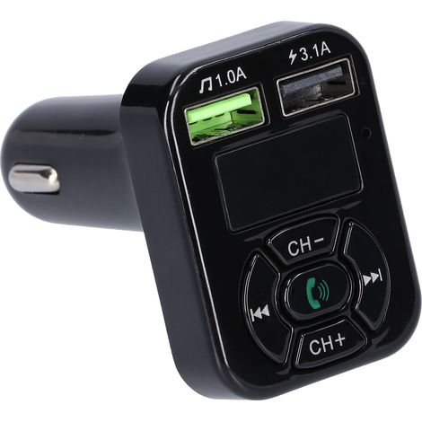 Bluetooth 5.0 Auto-FM-Transmitter, kabelloser MP3-Player mit USB- und Speicherkartenanschlüssen