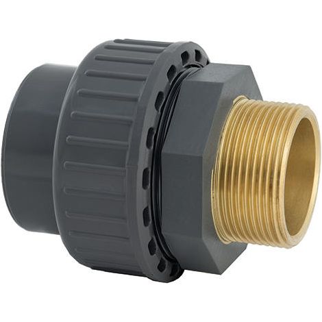 Raccord union mix fil PVC/laiton Ø 32x1'