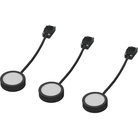 Osram LED Unterbauleuchte Undercabinet Spot Puck 6,5 cm 3 x 3W schwarz